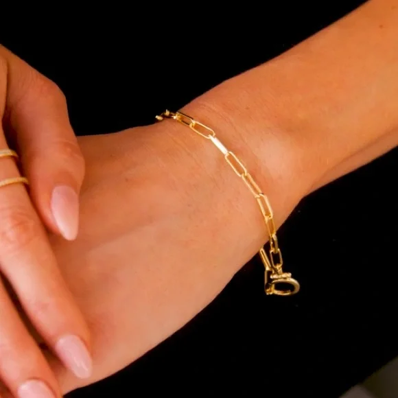 Mint Paperclip Bracelet - Picture 3 of 3